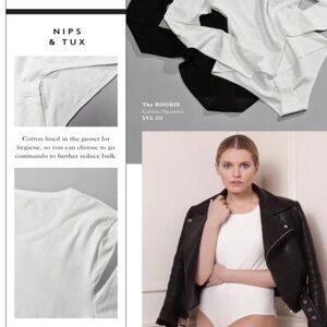 Bradamant TUX “Rookie” Long Sleeve Bodysuit – Cream, XS